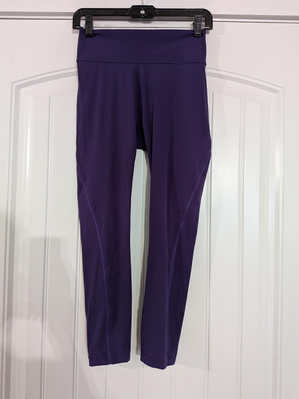 Outdoor Voices Deep Purple High-Waist Capri Cropped Leggings